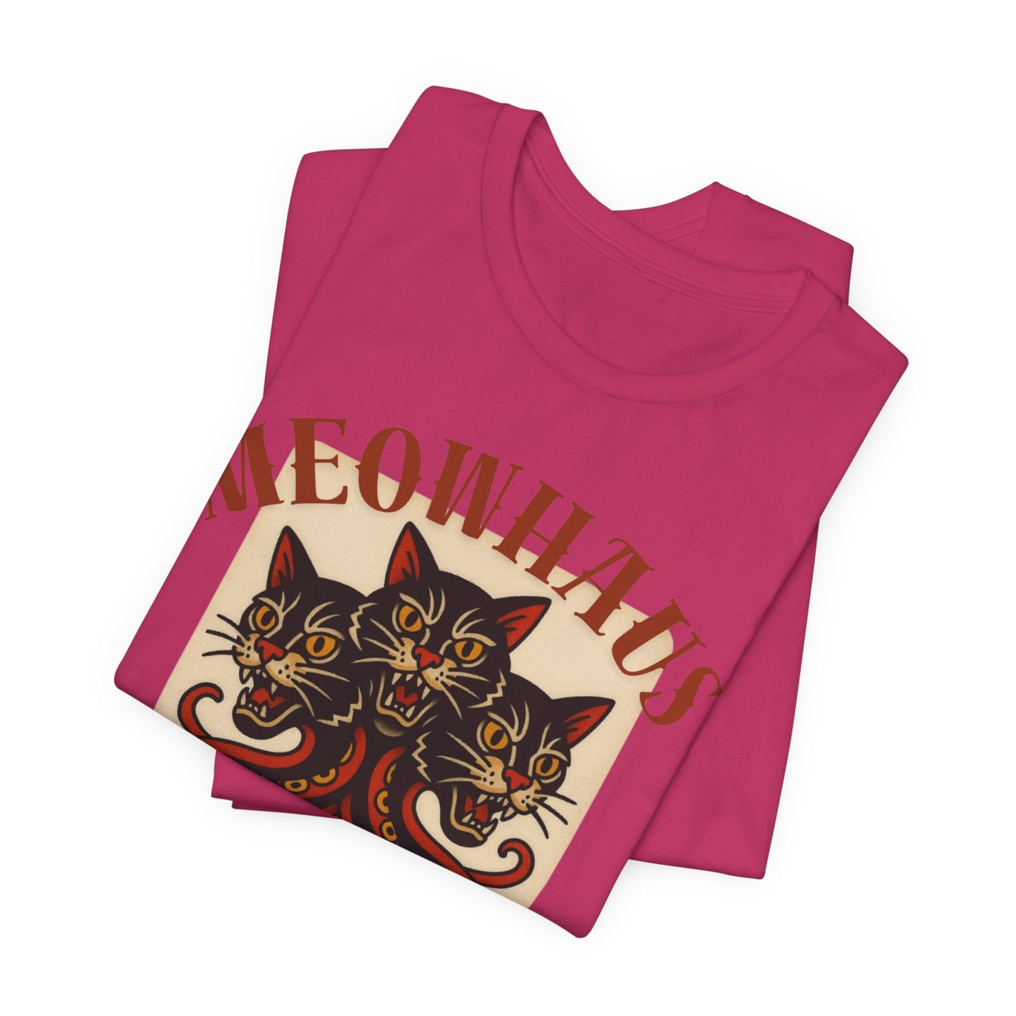 The Magic Three - Vintage Tattoo Meowhaus Cat-Octopus Graphic Tee