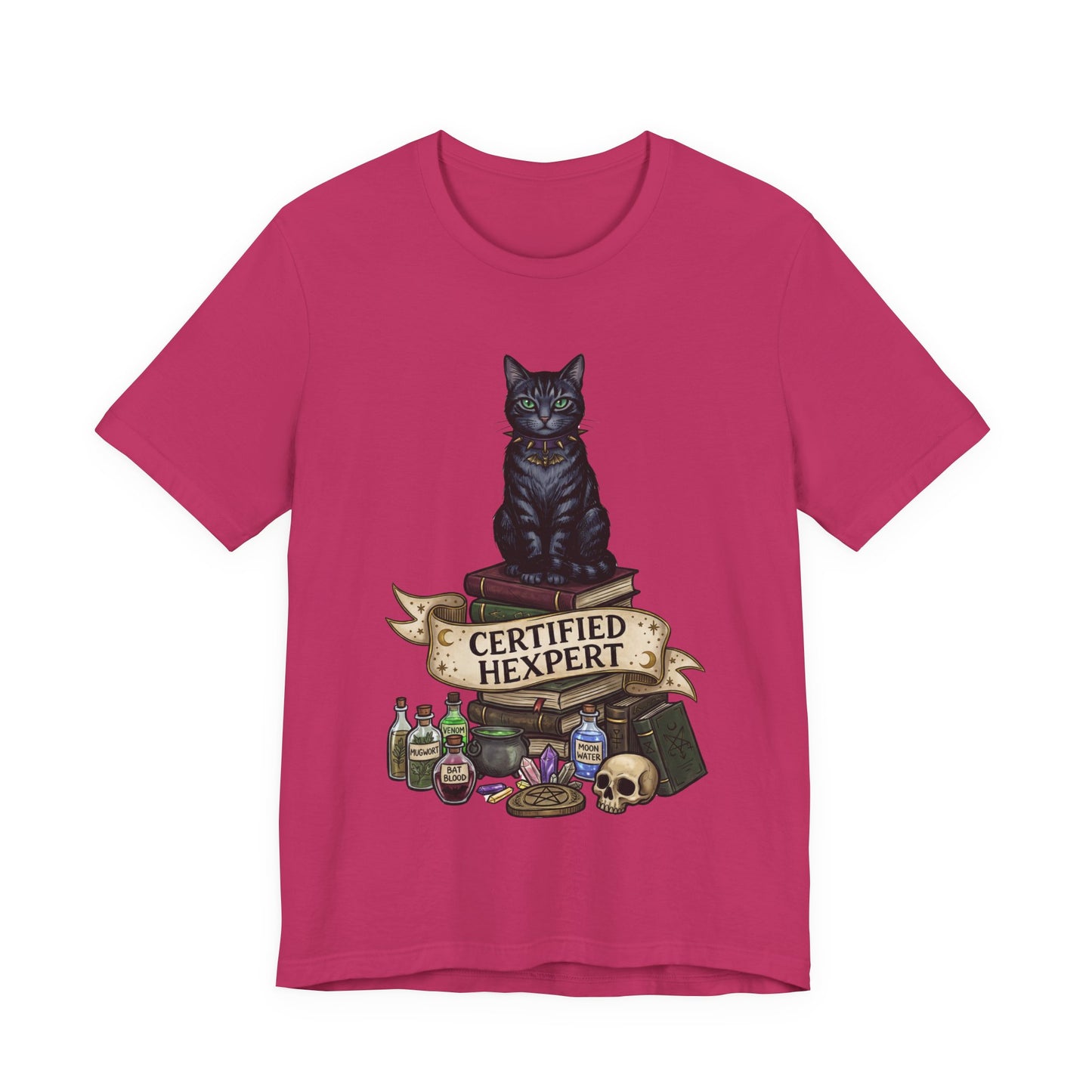 DarkArts - Hexpert (Color) T-Shirt — Black Cat Witchcraft Graphic Tee