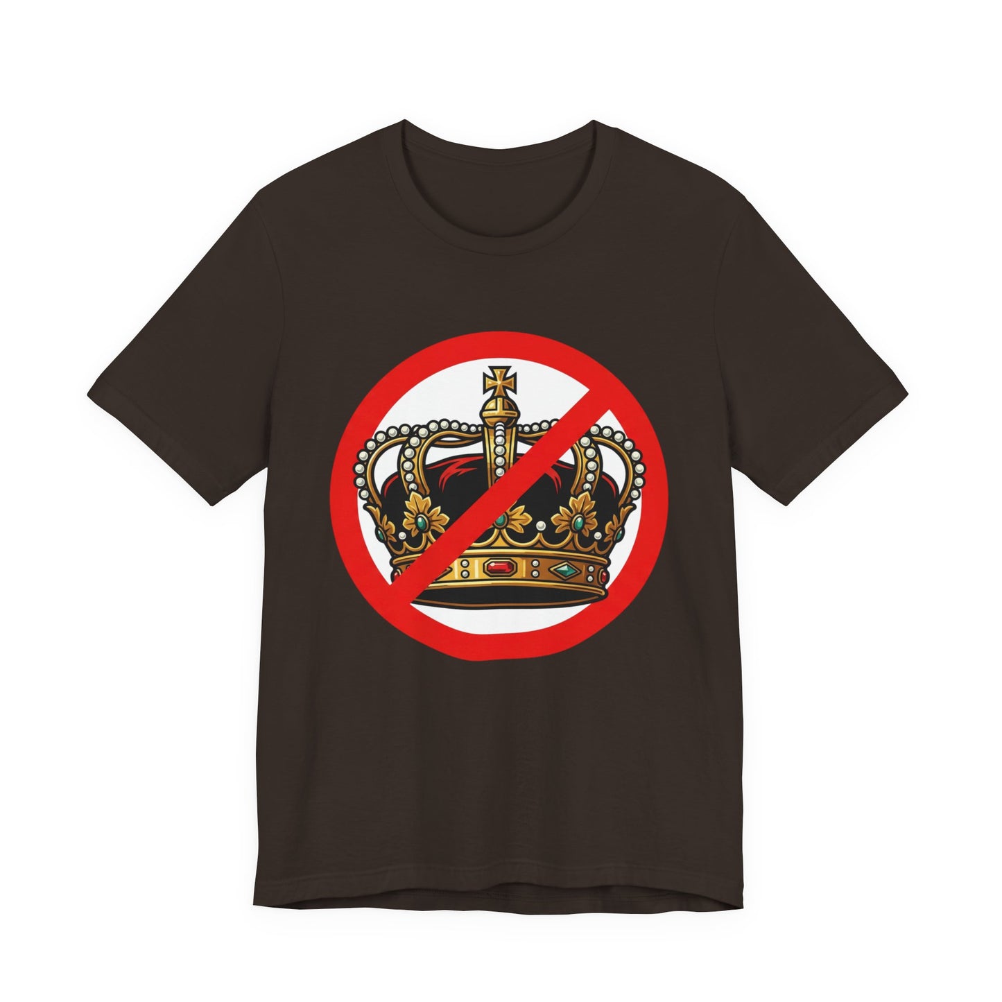 No Kings T-Shirt — Anti-Monarchy Crown Symbol Graphic Tee